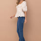 The Sweetheart Peplum Blouse