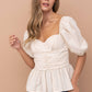 The Sweetheart Peplum Blouse